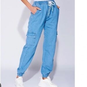 Streetwear Society Denim Blue Joggers